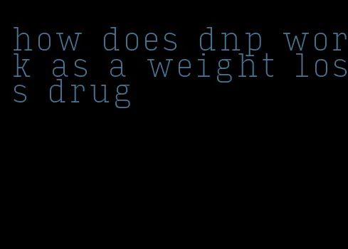 how does dnp work as a weight loss drug