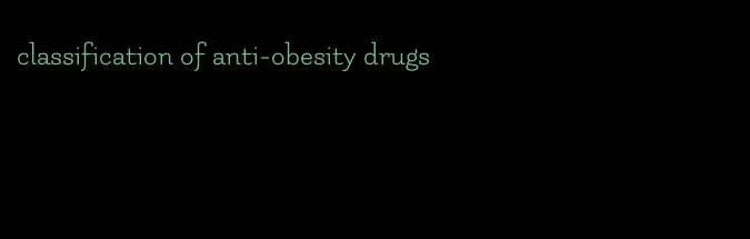 classification of anti-obesity drugs