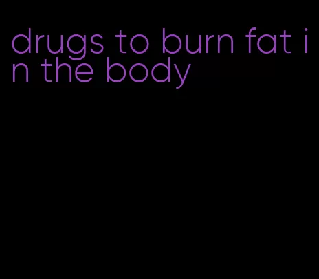 drugs to burn fat in the body