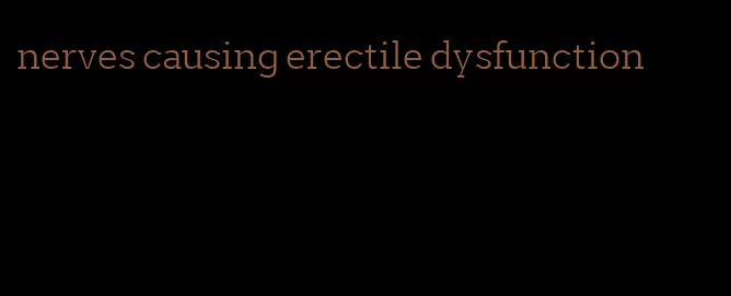 nerves causing erectile dysfunction