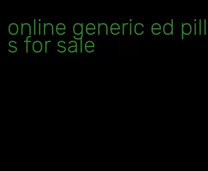 online generic ed pills for sale