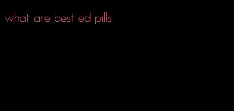 what are best ed pills