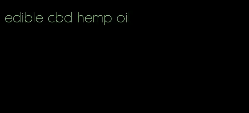 edible cbd hemp oil