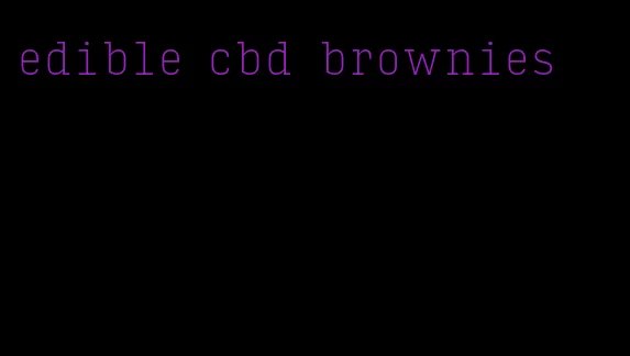 edible cbd brownies