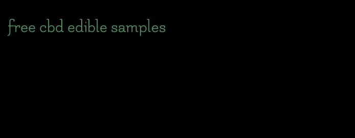 free cbd edible samples