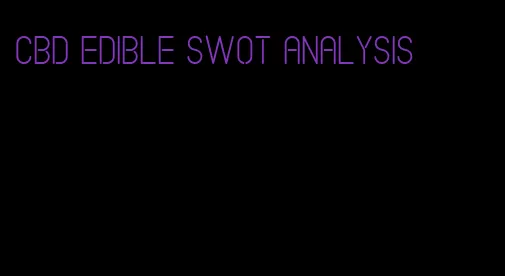 cbd edible swot analysis