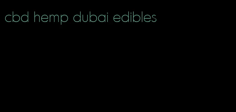 cbd hemp dubai edibles