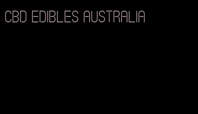 cbd edibles australia