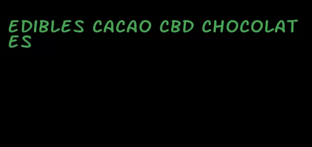 edibles cacao cbd chocolates