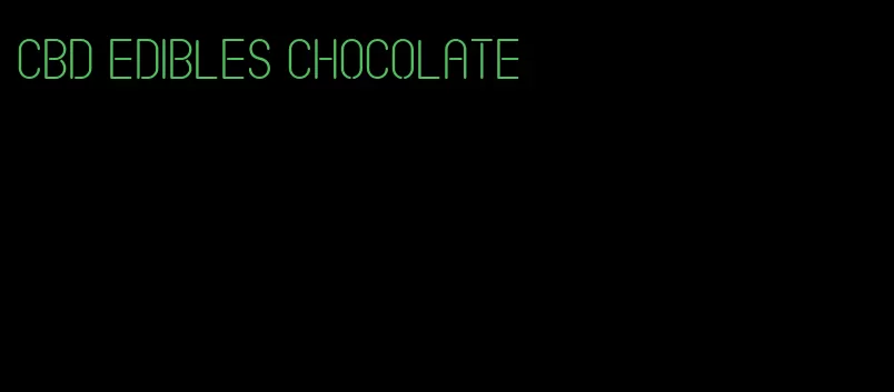 cbd edibles chocolate