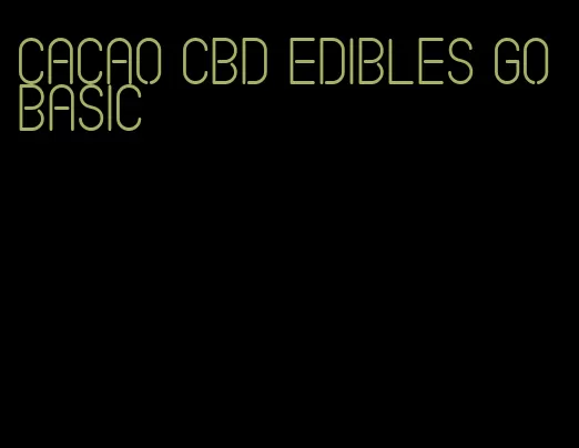 cacao cbd edibles go basic