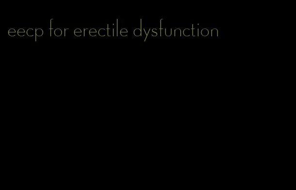 eecp for erectile dysfunction