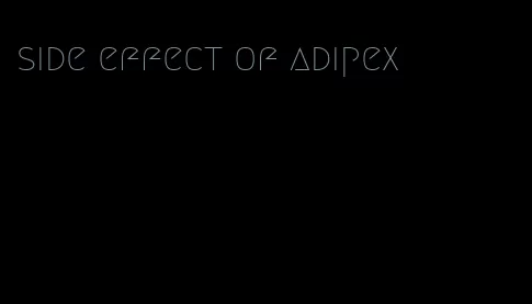 side effect of adipex