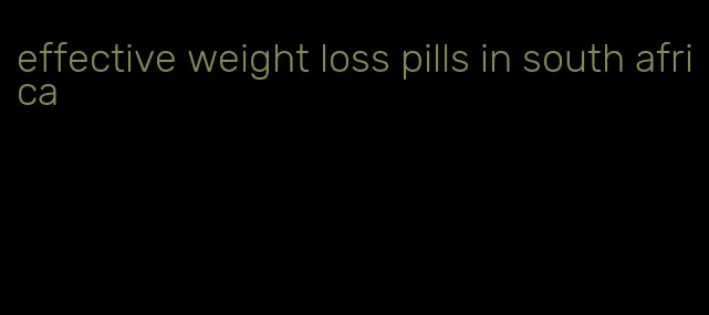 effective weight loss pills in south africa