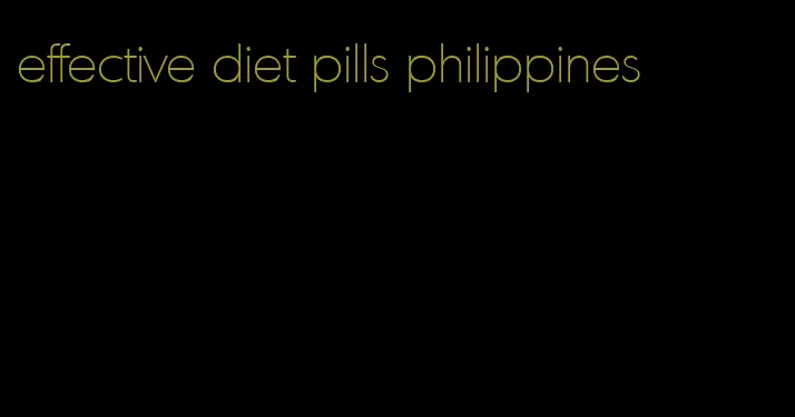 effective diet pills philippines