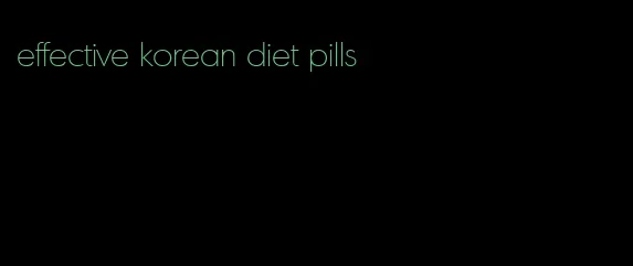 effective korean diet pills