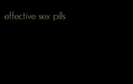 effective sex pills