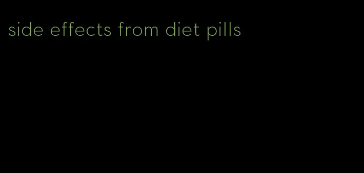 side effects from diet pills