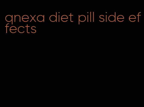 qnexa diet pill side effects