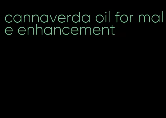 cannaverda oil for male enhancement