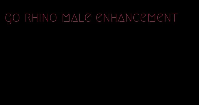 go rhino male enhancement