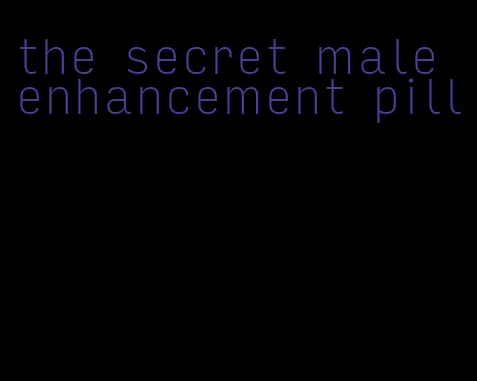 the secret male enhancement pill