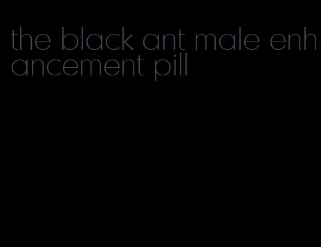 the black ant male enhancement pill