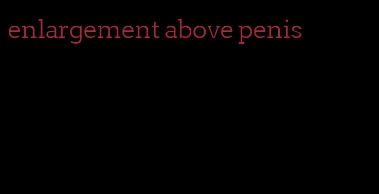 enlargement above penis