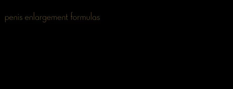 penis enlargement formulas