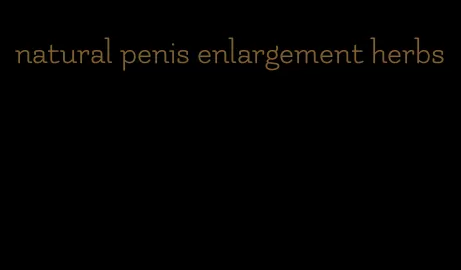 natural penis enlargement herbs