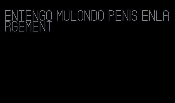 entengo mulondo penis enlargement