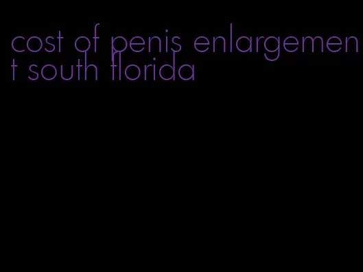 cost of penis enlargement south florida