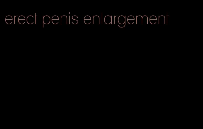 erect penis enlargement