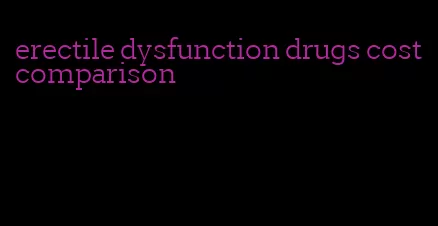 erectile dysfunction drugs cost comparison