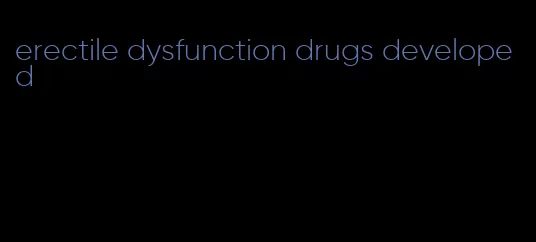 erectile dysfunction drugs developed