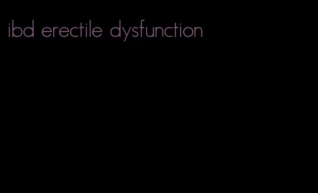 ibd erectile dysfunction