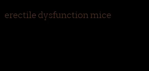 erectile dysfunction mice