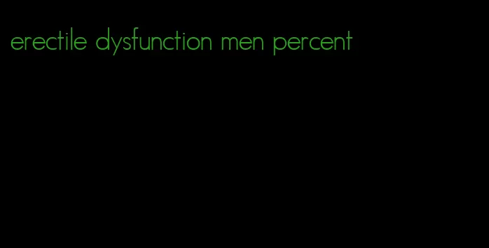 erectile dysfunction men percent