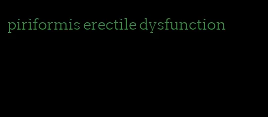 piriformis erectile dysfunction