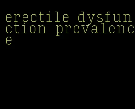 erectile dysfunction prevalence