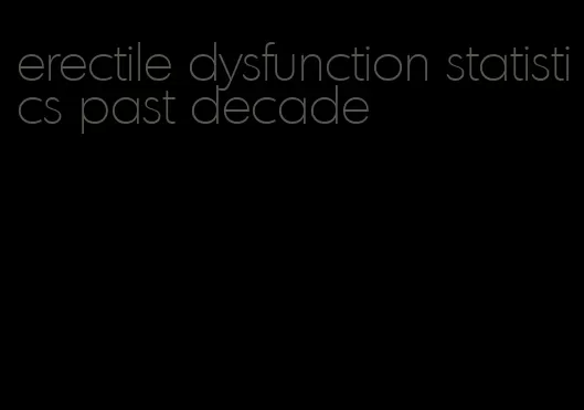 erectile dysfunction statistics past decade