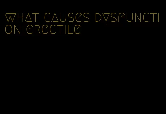 what causes dysfunction erectile