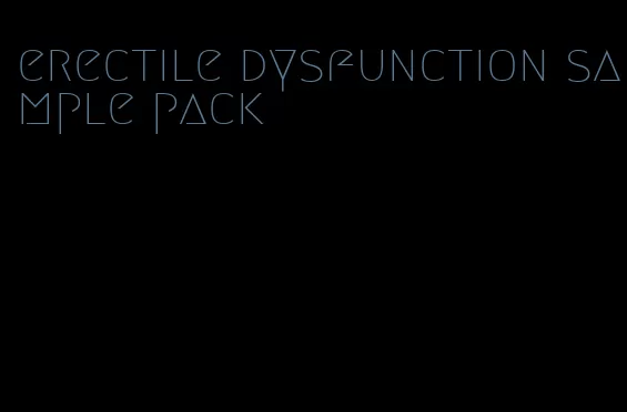 erectile dysfunction sample pack