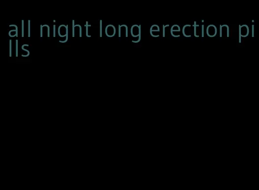 all night long erection pills