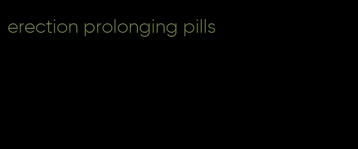 erection prolonging pills