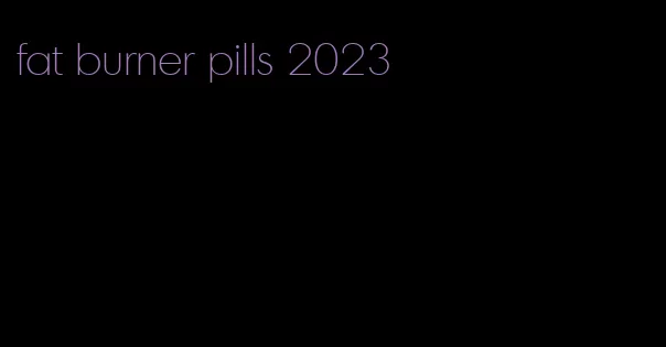 fat burner pills 2023