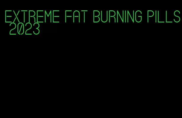 extreme fat burning pills 2023