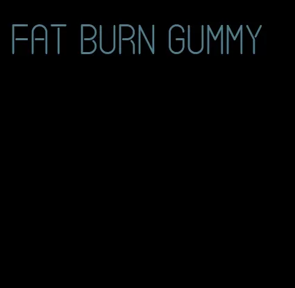 fat burn gummy