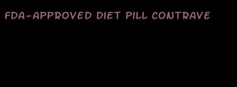 fda-approved diet pill contrave