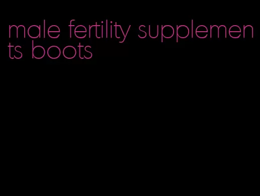 male fertility supplements boots